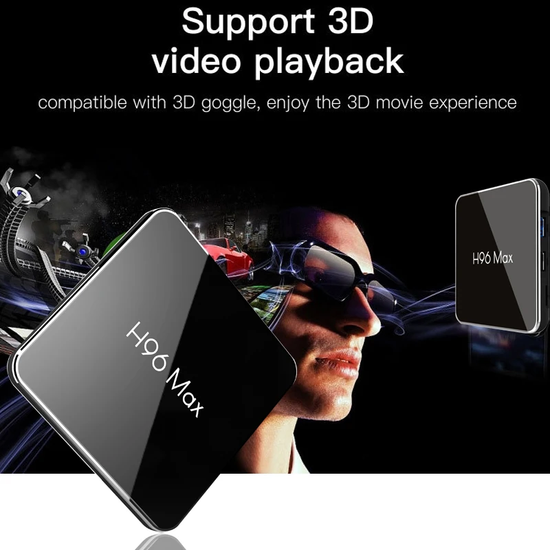 H96Max Android 8 1 ТВ приставка amlogic s905x2 LPDDR4 4 Гб 64 четырехъядерный 2 4g e 5 ghz Dual wifi 100 m H.265 k 60fps