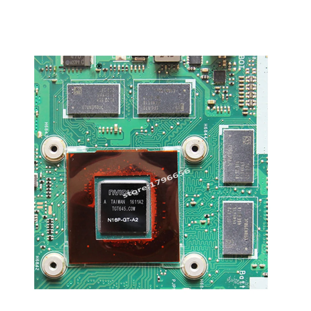  N752VX With I5-6300HQ CPU GTX950M motherboard REV2.0 For ASUS N752V N752VX laptop mainboard Tested 