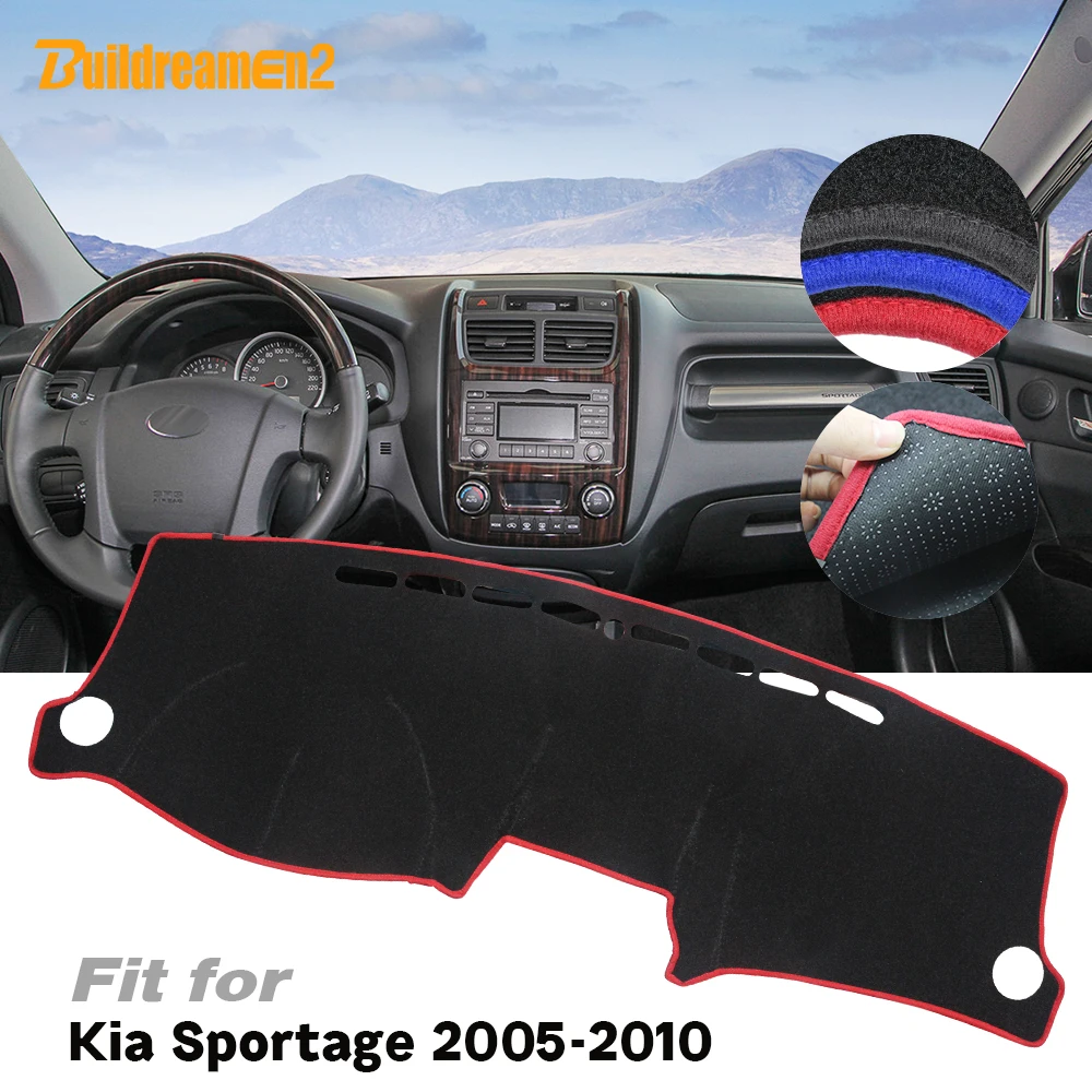 Для Kia Sportage 2005 2006 2007 2008 2009 2010 крышка приборной панели автомобиля Избегайте светильник Pad приборная панель коврик-платформа Противоскользящий