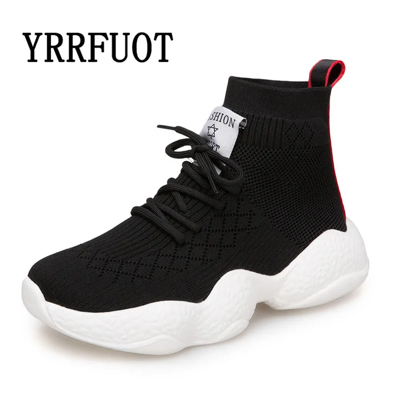 

YRRFUOT High Quality Women's Sneakers Brand Outdoor Trend Women Socks Running Shoes 2019 New Summer Breathable Walking Shoes