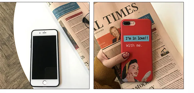 Love Red Silicone Phone Case For iPhone 7 7Plus 6 6Plus Cover Fundas Shell Phone Case For iPhone 6s 6 S Plus X XS XR Max Case  (13)
