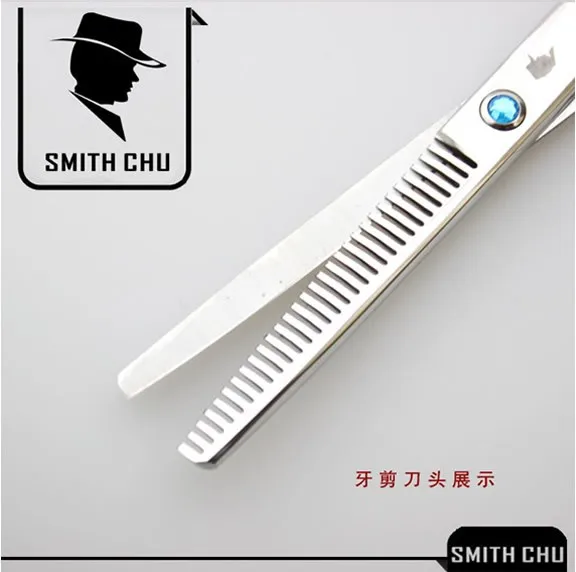 Salão de Cabeleireiro Corte de Cabelo 6.0 Profissional Tesoura Diluindo Smith Chu Tesoura Barbeiro Navalha Japão 440c Cabelo Clipper Lzs0008 6 scissor and knife sharpener