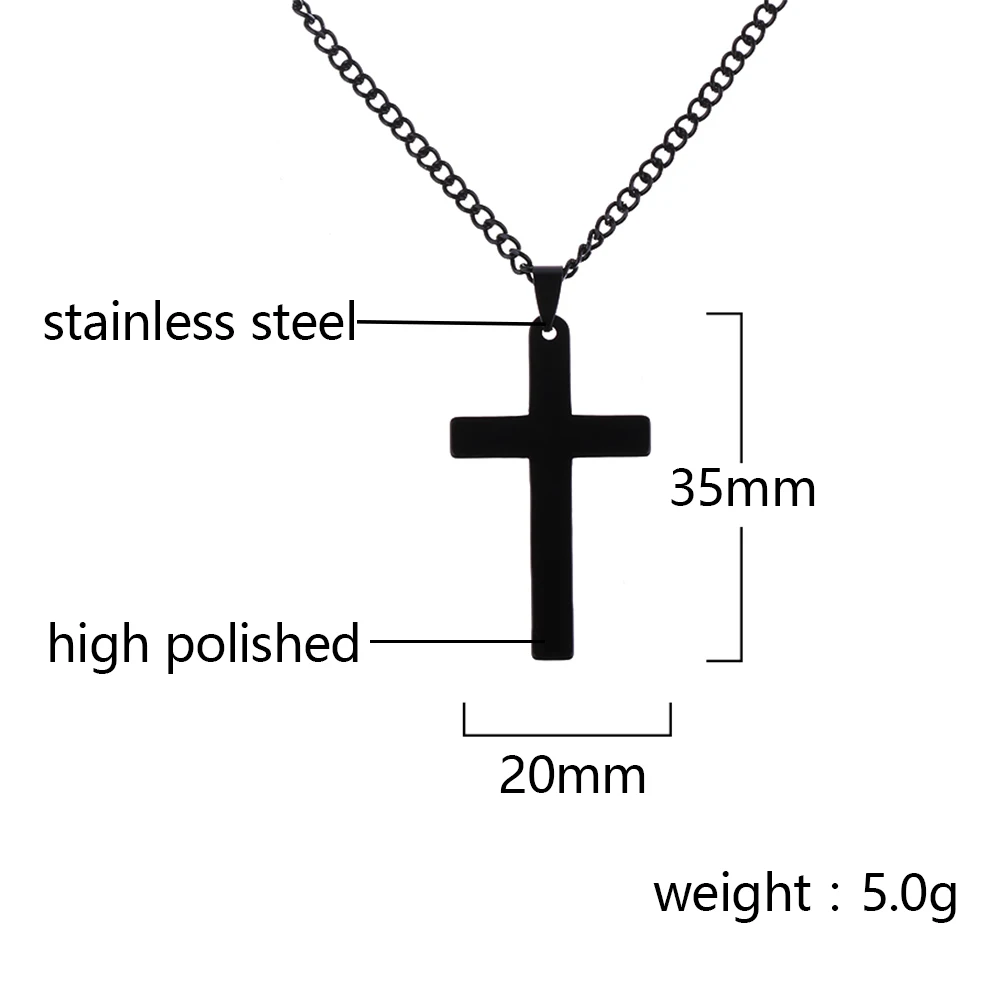 Мужской кулон в виде креста, ожерелье из нержавеющей стали, цепочка с золотым/серебряным покрытием, ожерелье из сплава, мужские ювелирные изделия