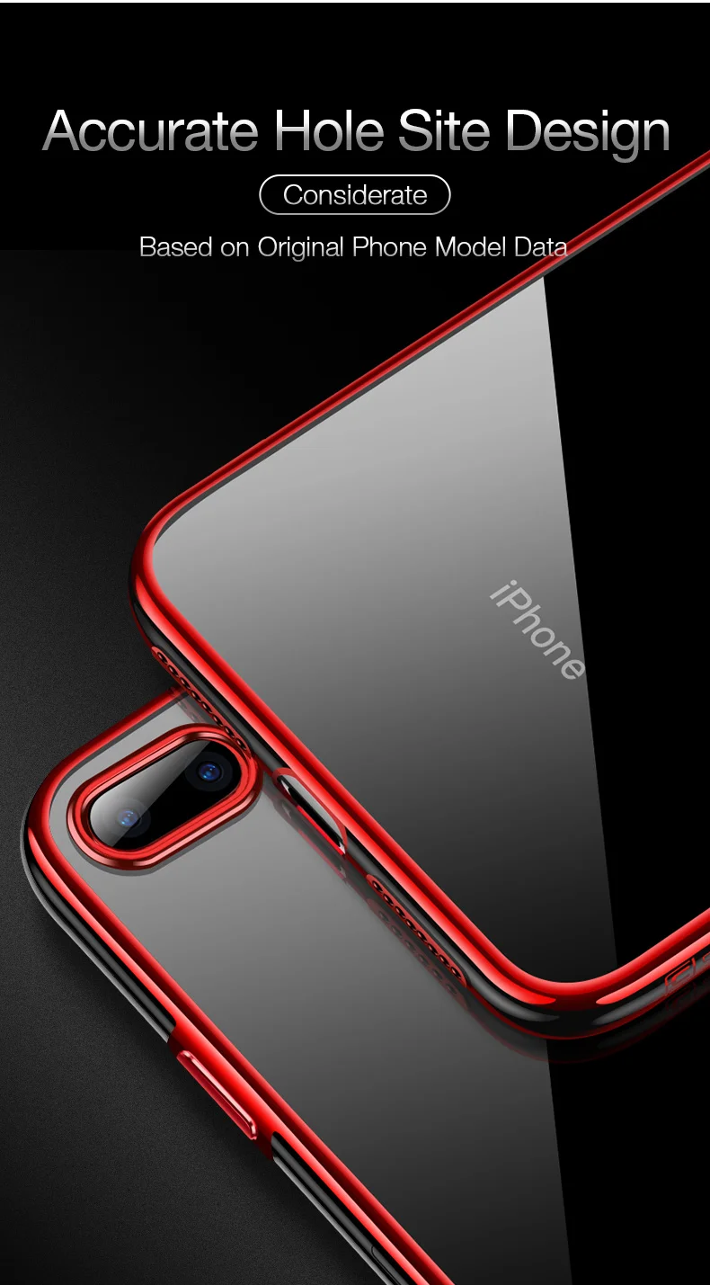 CAFELE Transparent Phone Case for iPhone X XR XS Max Ultra Thin Soft TPU Luxury Silicone Cover for iPhone XR 10 XSMAX Full Cover (6)