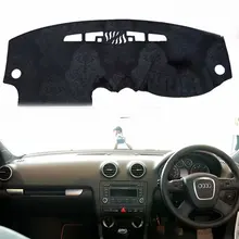 Для Audi A3 S3 2003 2004 2005 2006 2007 2009 2010 фланель приборной панели крышки тире колодки коврик в машину козырек от солнца Пользовательские RHD