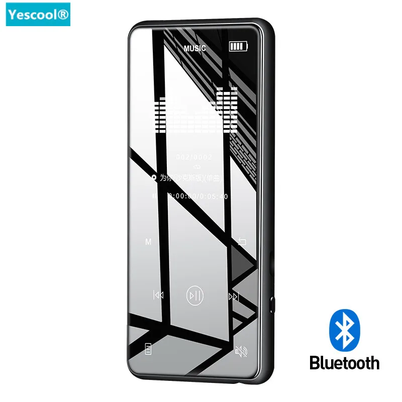 Металлический Bluetooth MP3 плеер Yescool 8 ГБ сенсорная клавиша поддержка FM радио