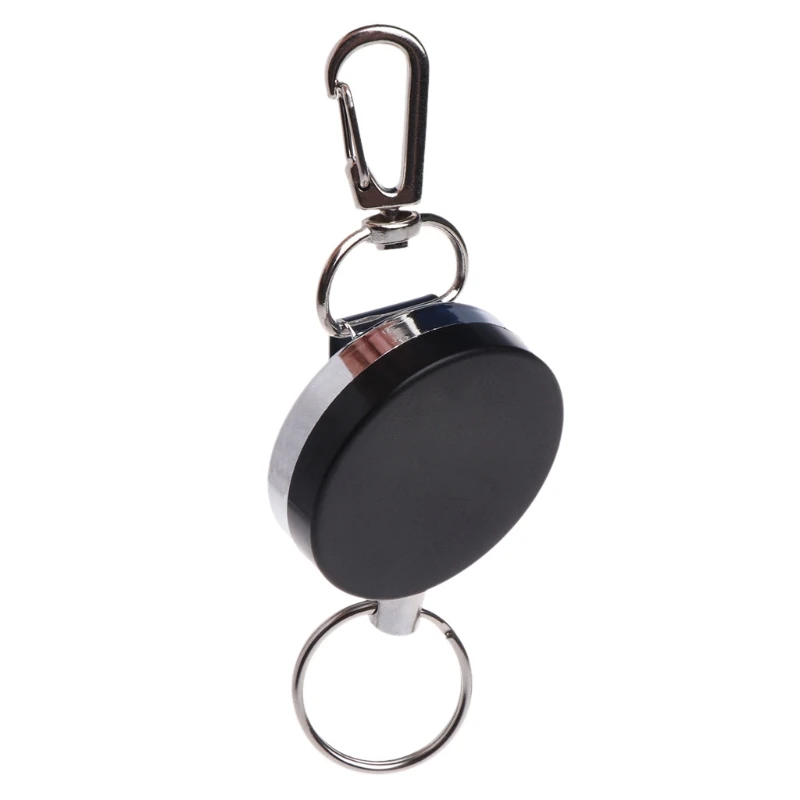 

Fishing Zinger Retractor Key Ring Reel Holder Retractable Steel Cable Accessory