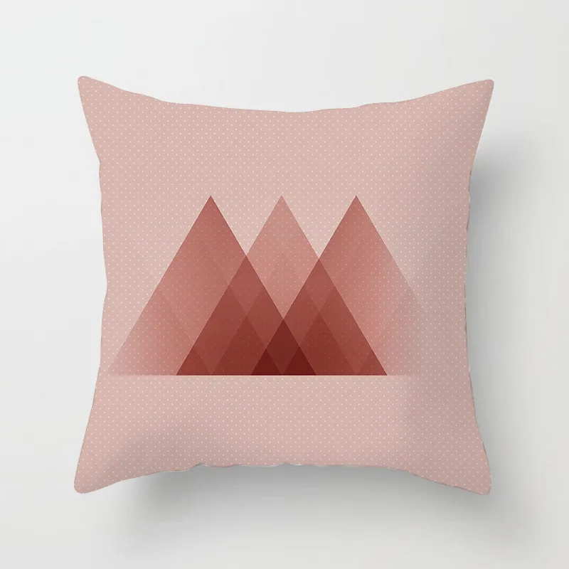 

Fuwatacchi Girl Pink Geometric Cushion Cover Nordic Style Pillow Cover Decorative Soft Pillowcases for Home Decor Sofa Chair