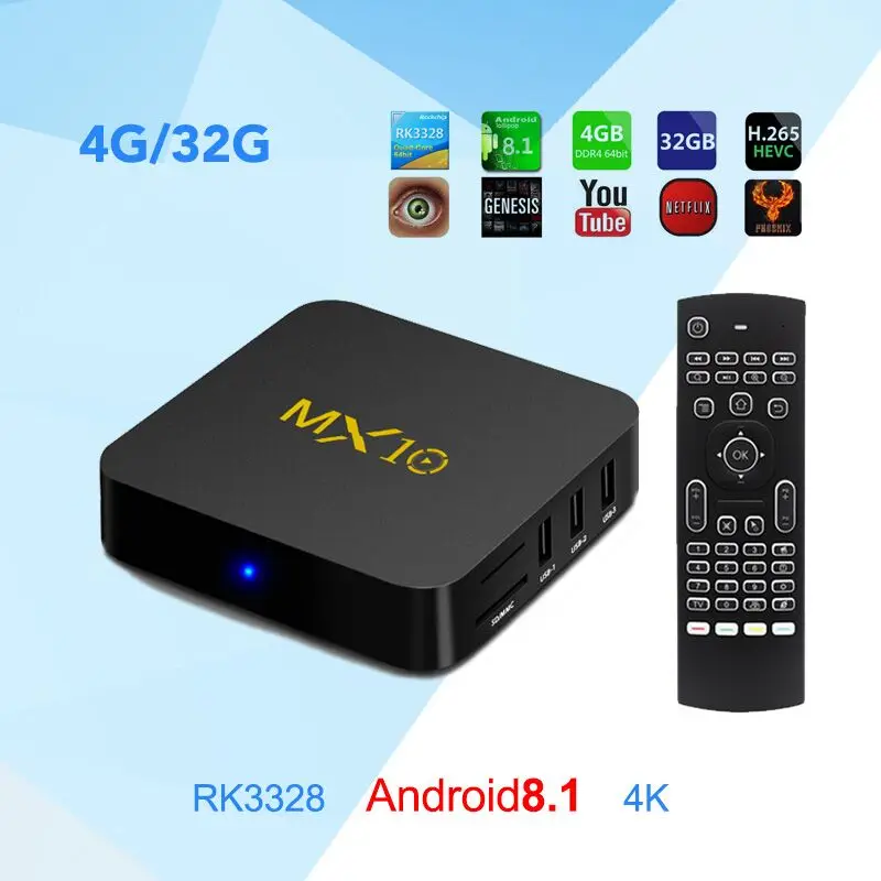 

T95X2 TV Box Android 8.1 4G32G S905X2 QuadcoreTV BOX 2.4G WIFI USB 3.0 4K Smart MEDIA PLAYER PK T9