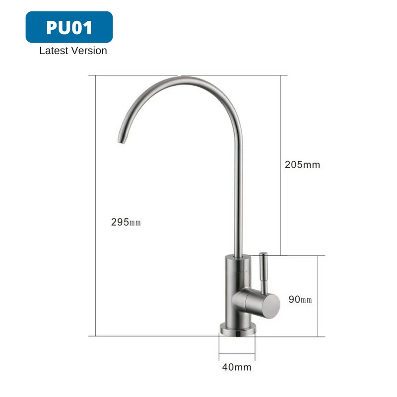 IVRICH Drinking Water Tap leadfree stainless RO Faucet Filter Purify System Reverse Osmosis used water filter faucet PU01-1