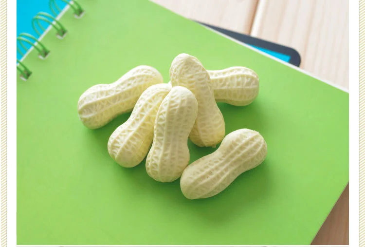 

1piece New Cute Kawaii Peanut Rubber Eraser Lovely Cartoon Korean Stationery for kids Children School Supplies Korean Papelaria