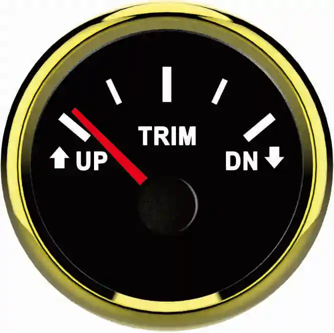 2" 52mm 12V 24V Universal BOAT TRIM GAUGE OUTBOARD ENGINE Marine TRIM