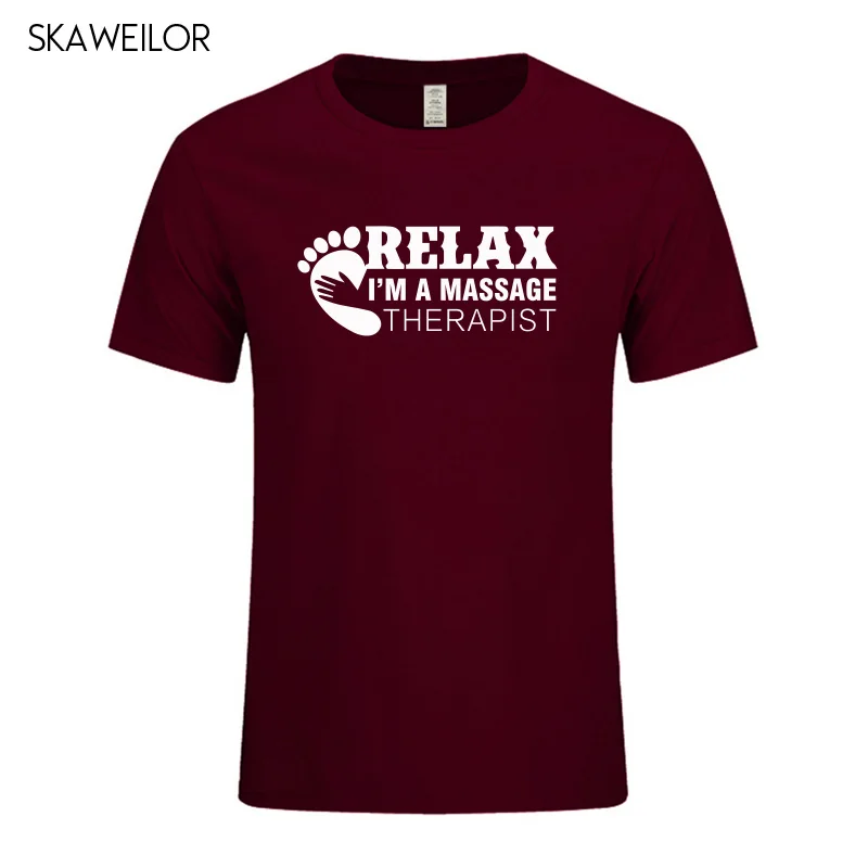 

I Am A Massage Therapist Men T Shirt 2018 Summer New Fashion Short Sleeve O-Neck Cotton T-shirt Funny Mens Tops