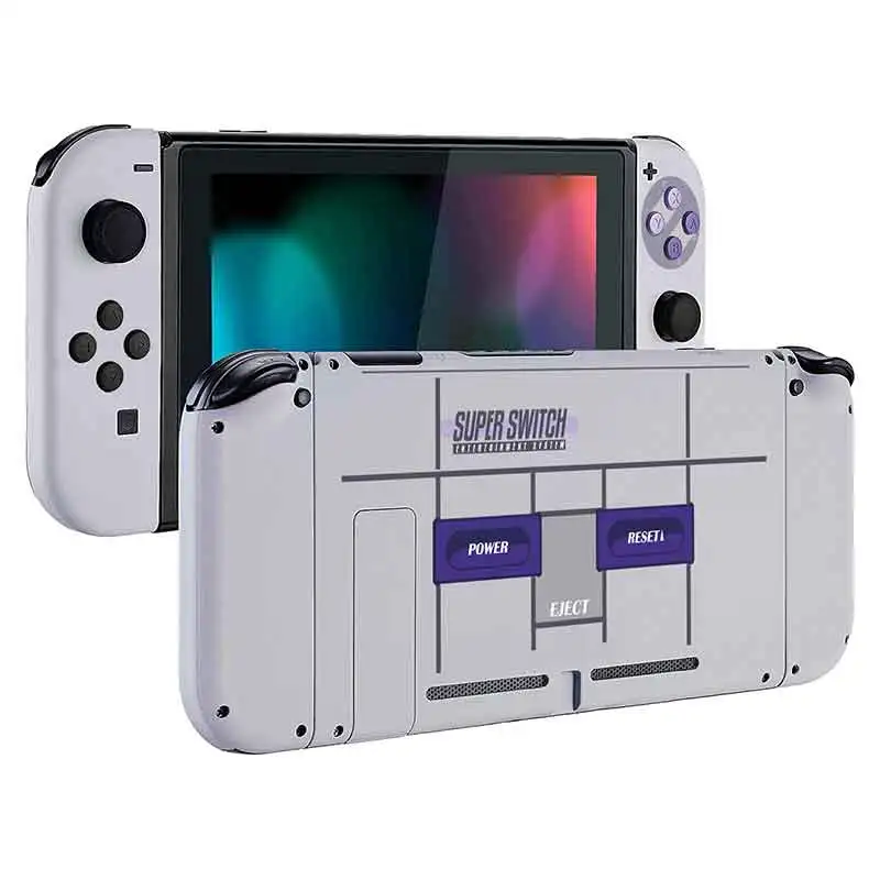 Корпус Корпуса чехол для shand Switch NS консоли joycon Shell - Цвет: Grey Whole set