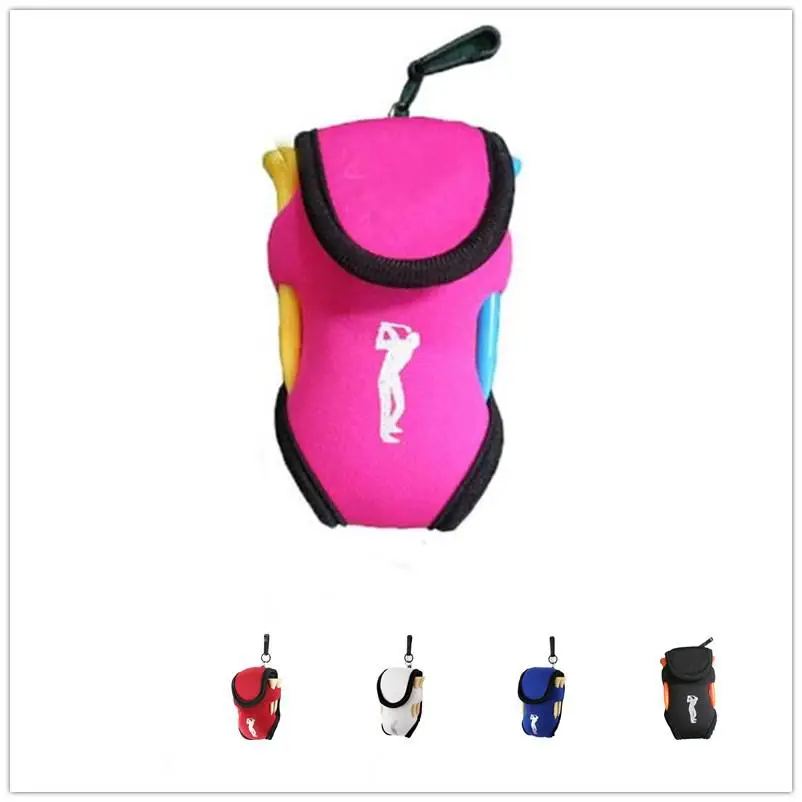 

HobbyLane Outdoor Portable Mini Golf Bag 4 Tees and 2 Balls Holder Neoprene Mini Waist Bag Sports Tool Pack Balls Tees Accessory