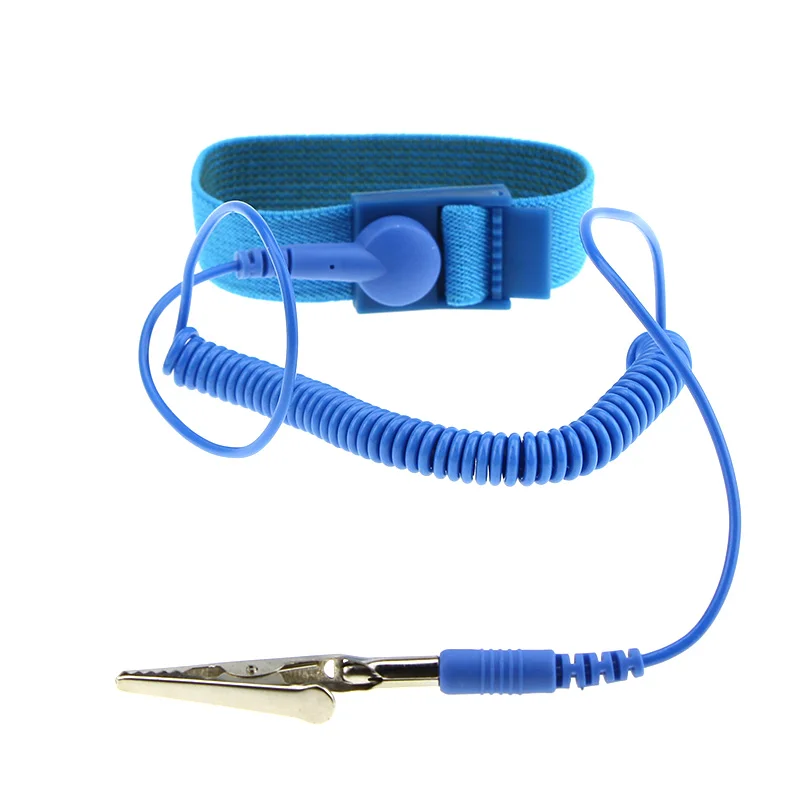 

Anti Static ESD Wristband Wrist Strap Discharge Cables with Clip For Sensitive Electronics Repair Work Tools