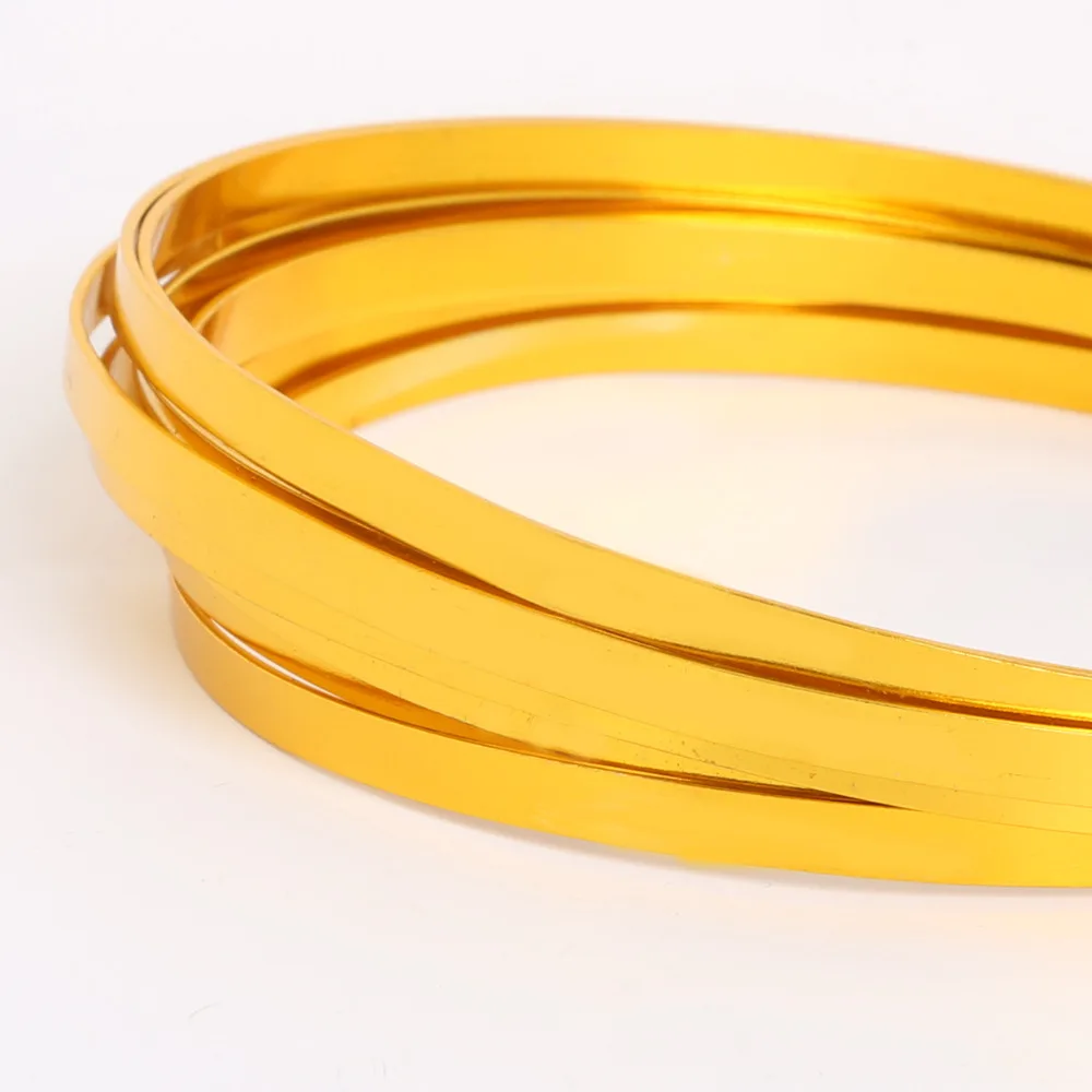 Aluminum Thick Wire Crafts Aluminum Craft Flat Wire Wire 1mm Gold