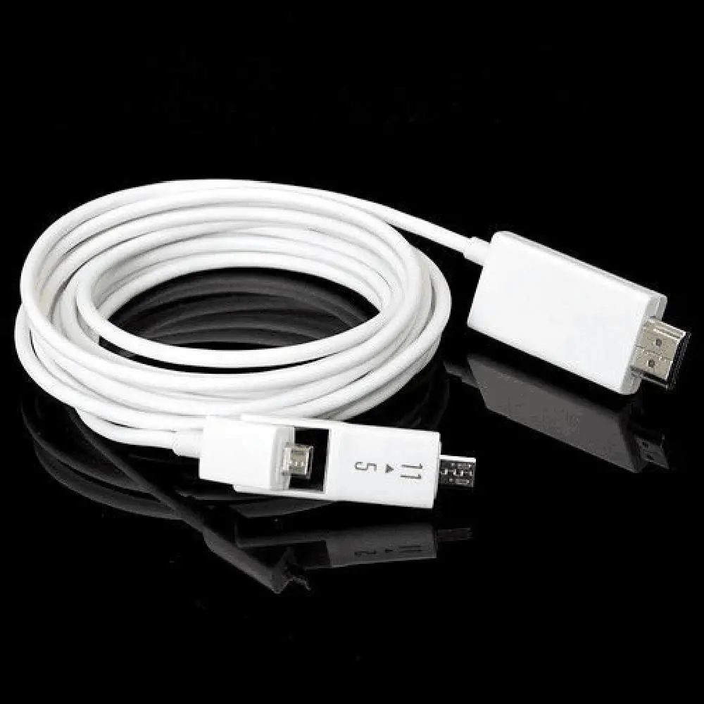 3 М/10FT Micro USB mhl для HDMI HDTV Кабель-Адаптер для Android Смартфон 5/11Pin Черный/белый