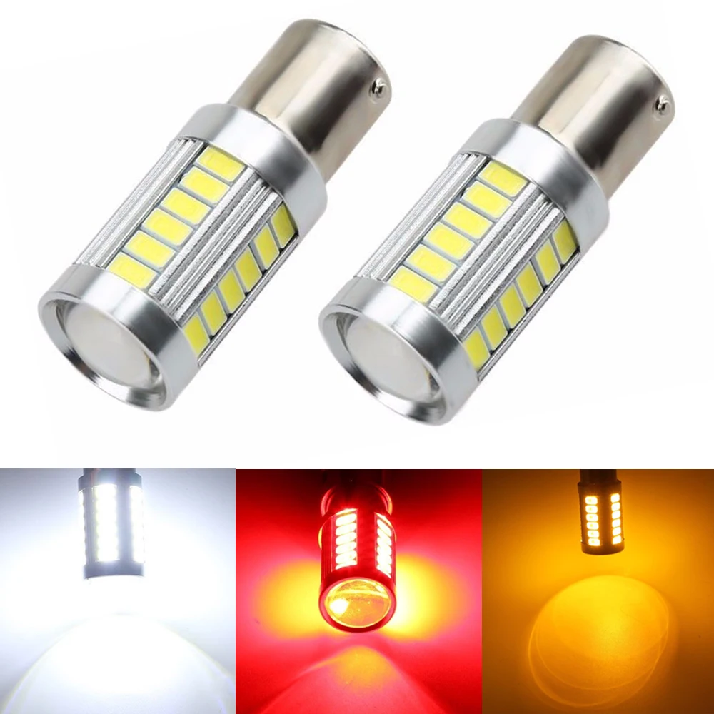 

Post Free 10 x 1157 BAY15D 5730 33-SMD White 900 Lumens 8000K Super Bright LED Turn Tail Brake Stop Signal Light Lamp Bulb 12V