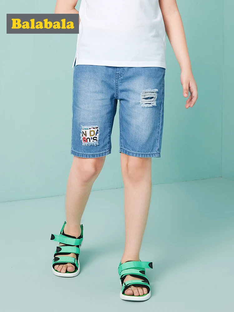 

Balabala The New Children's Summer Children's Brand Jeans Denim Shorts 2019 Hot Fashion Boy Shorts