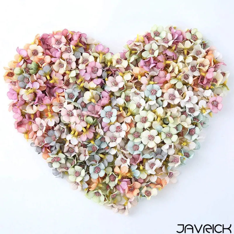 

2cm Multicolor Mini Artificial Daisy Flower Heads Sunflower For Wreath DIY Scrapbooking Home Wedding Party Decoration 10Pcs/Set