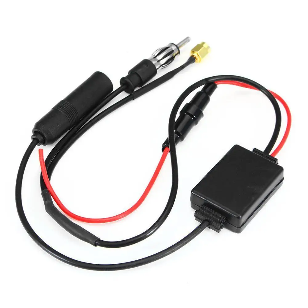 

Universal Auto Car Radio FM Antenna Signal Amp Amplifier Antenna Aerial Splitter Cable For DAB Digital Radio Enhancement