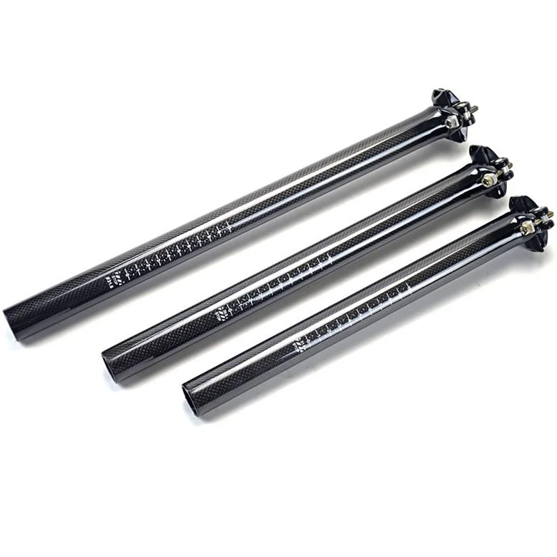 Bicycle seat post Carbon Fiber 27.2/30.8/31.8mm 350/400mm Mountain Road Bike Shockproof Bicycle Saddle Seatpost Accessory|mountain bike seatpost|seat postbicycle seat post - AliExpress