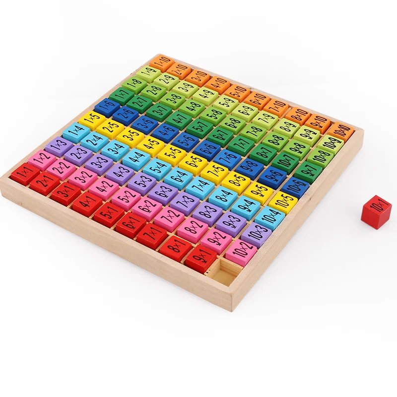 Brinquedos de Matemática montessori de ensino de madeira Atenção : Keep Dry