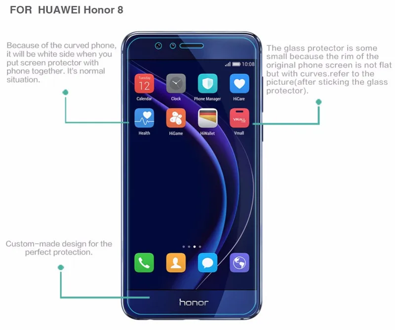 2 шт., Защитное стекло для экрана huawei Honor 8, закаленное стекло для huawei Honor 8X 9X, стекло для телефона Honor 8X 9X, защитная пленка