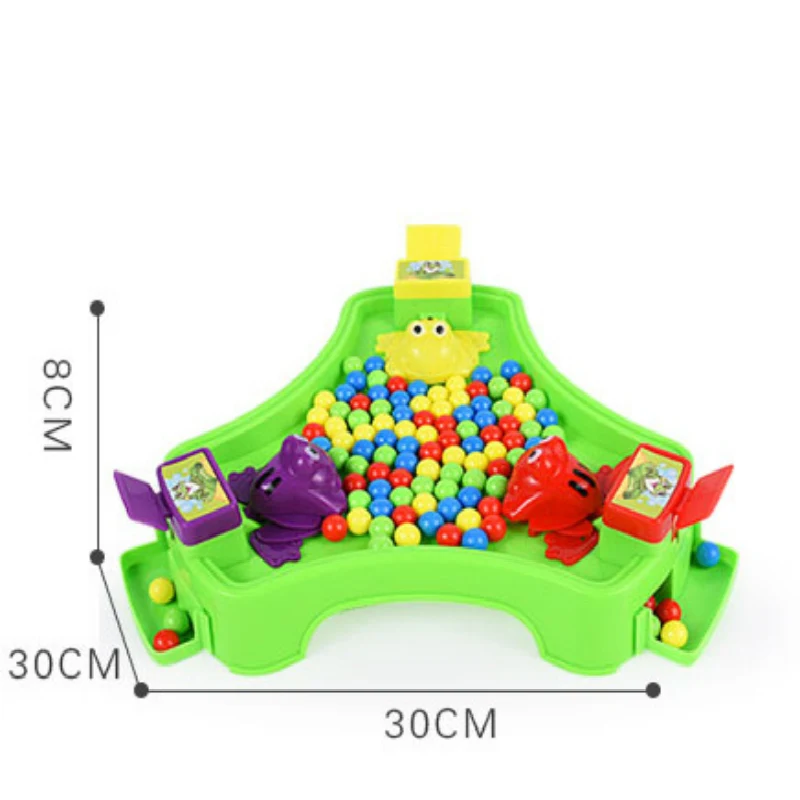 Кормление маленькая жемчужная лягушка, поедающая бобы, играющая в мозговые игры, игры для родителей и детей, игрушки для детей, веселые игрушки