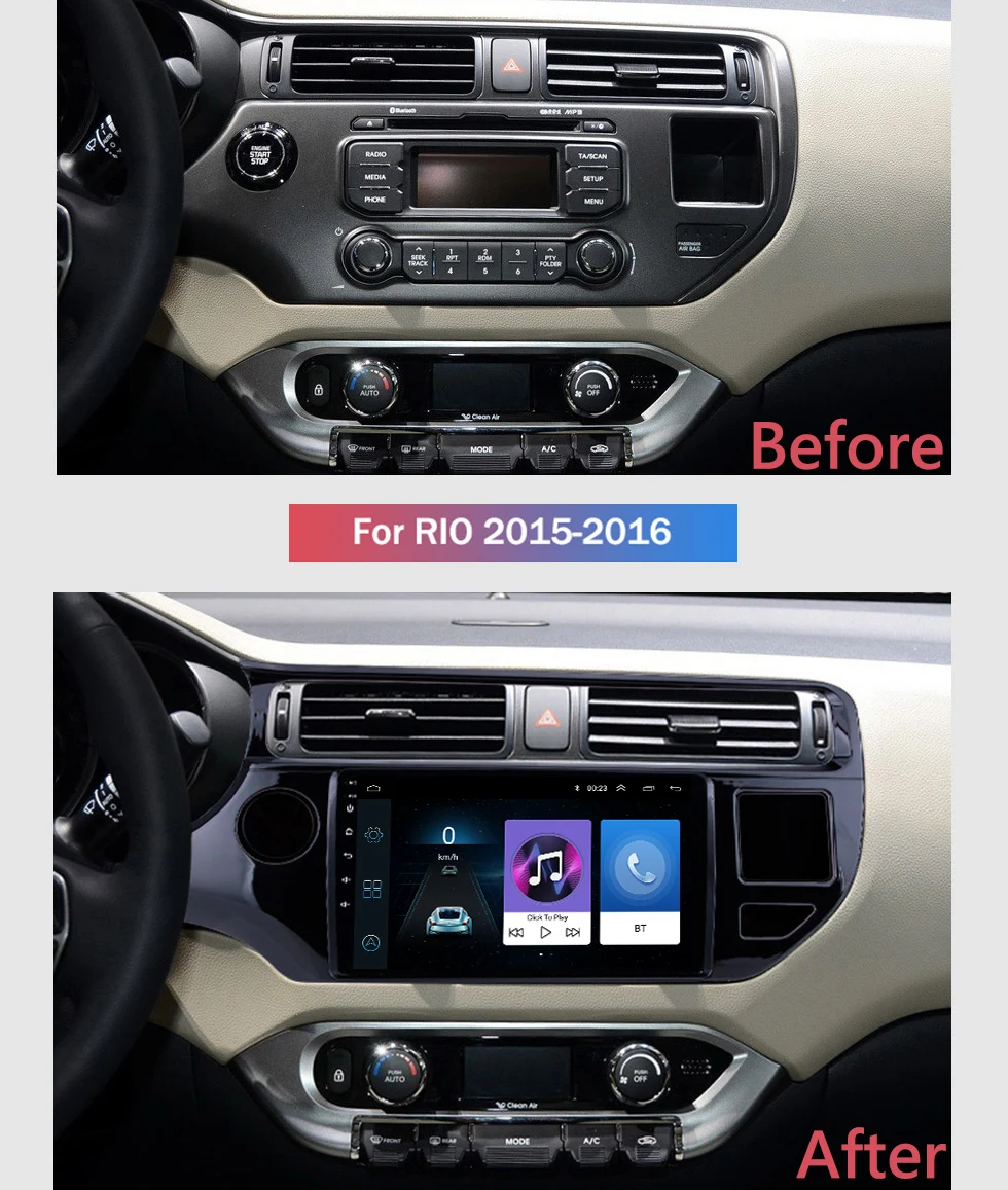 Clearance 9 inch 2.5D IPS Tempered HD multi-touch screen Android 8.1 NAVI for Kia RIO/K3 2015-2016 with Bluetooth USB WIFI support SWC 1 Clearance 9 inch 2.5D IPS Tempered HD multi-touch screen Android 8.1 NAVI for Kia RIO/K3 2015-2016 with Bluetooth USB WIFI support SWC 1