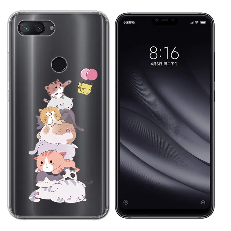 Cute Animal Fundas for Xiaomi Mi8 lite Silocone Case Xiaomi Mi 8 A2 A2 Lite for Soft TPU for Xiaomi Redmi 4X 6A Note5 Note6 Pro (8)