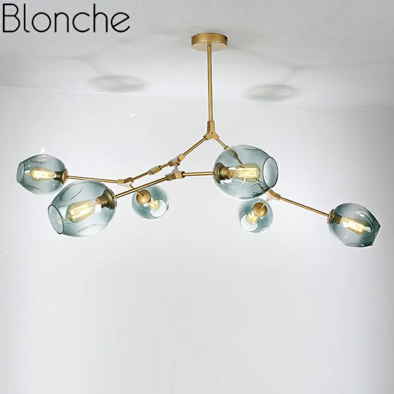

Modern LED Chandelier Globe Branching Bubble Chandelier lighting Fixture for Home Living Room Bedroom Decor Nordic Creative Lamp