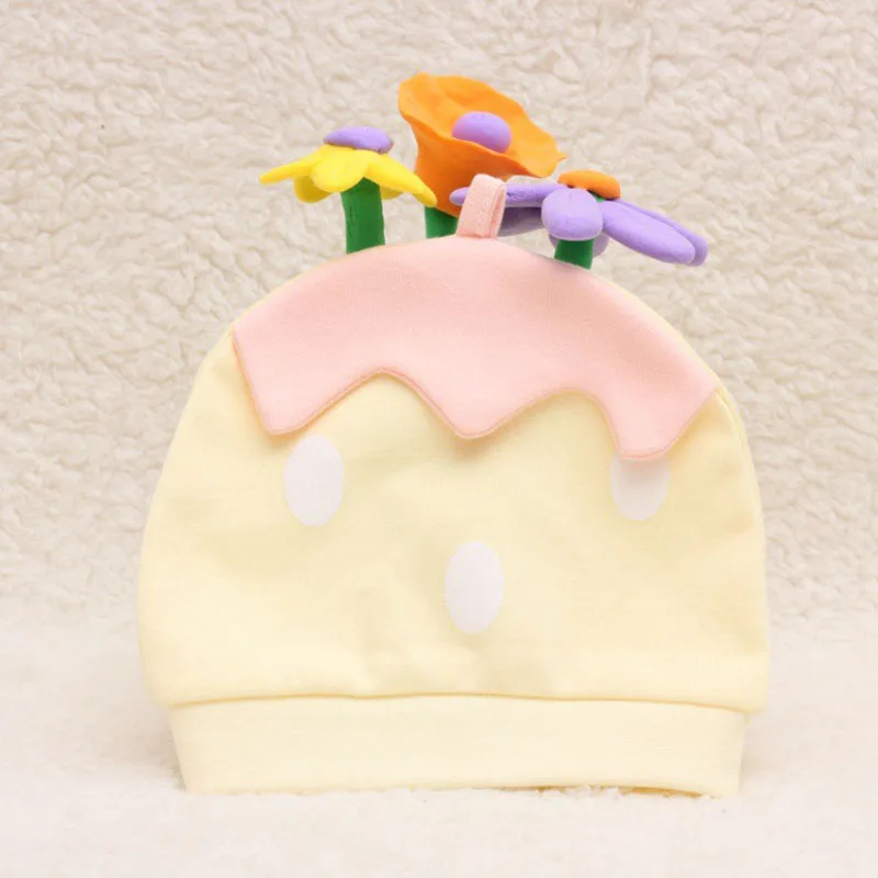 free shipping 400PCS/LOT Hot Cute Newborn Toddler Girl Boy Baby Cap Cute Bear Dot Beanie Cotton Hat Cap cartoon bear baby girl boy toddler infant kid newborn children knit hat beanie cotton cap
