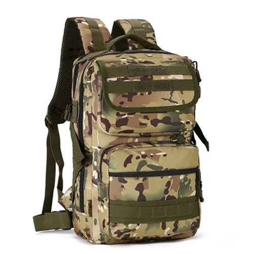 Протектор Плюс Горячая большой емкости армейский рюкзак мужские военные водонепроницаемые нейлоновые Рюкзаки студенческая школьная сумка D104 - Цвет: CP camouflage