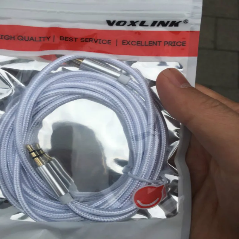 VOXLINK 5 упаковок 3ft/1m 3 5mm Jack аудио кабель для iPhone 6 6s AUX вспомогательный шнур штекер