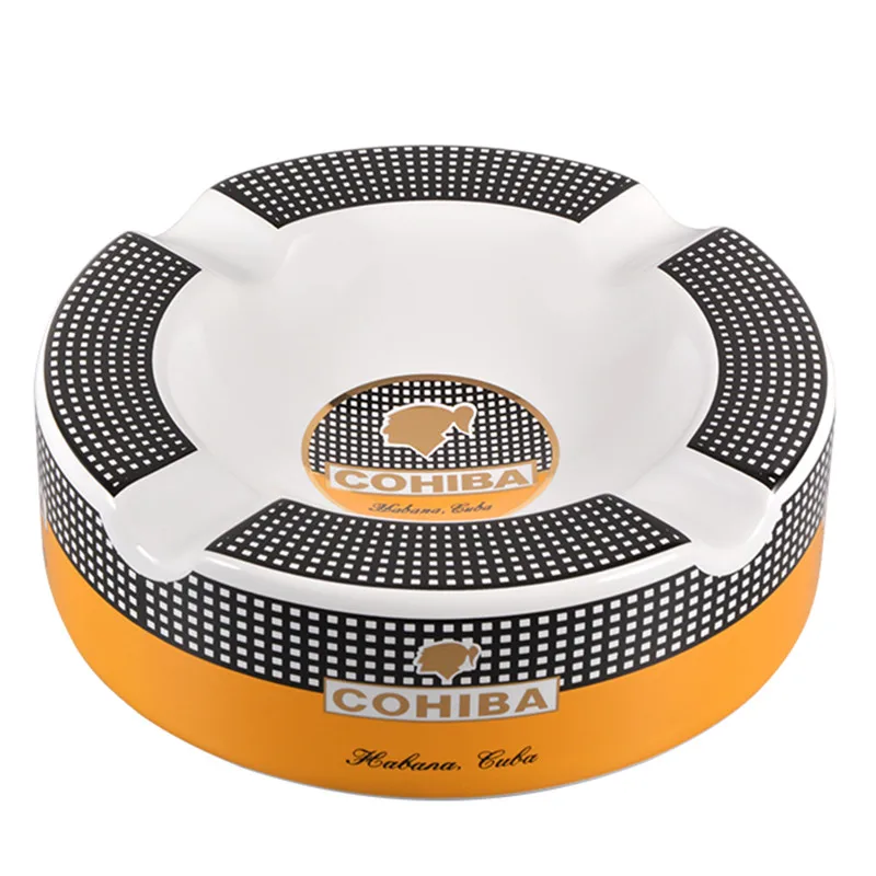 

Cigar ashtray creative personality large size four holders ceramic ashtray hotel living room ashtray