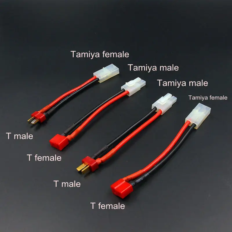 T коннектор Deans образный переходник в большой Tamiya папа мама 14AWG 10 см мягкий