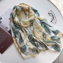 2019 парео женский новый хлопковый шарф с цветочным принтом пляжное полотенце для путешествий платок для защиты от солнца женский шарф