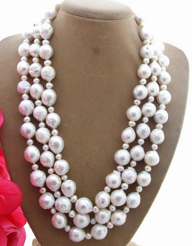 

Miss charm Jew.637 11x13mm Bead-Nucleated Pearl Necklace