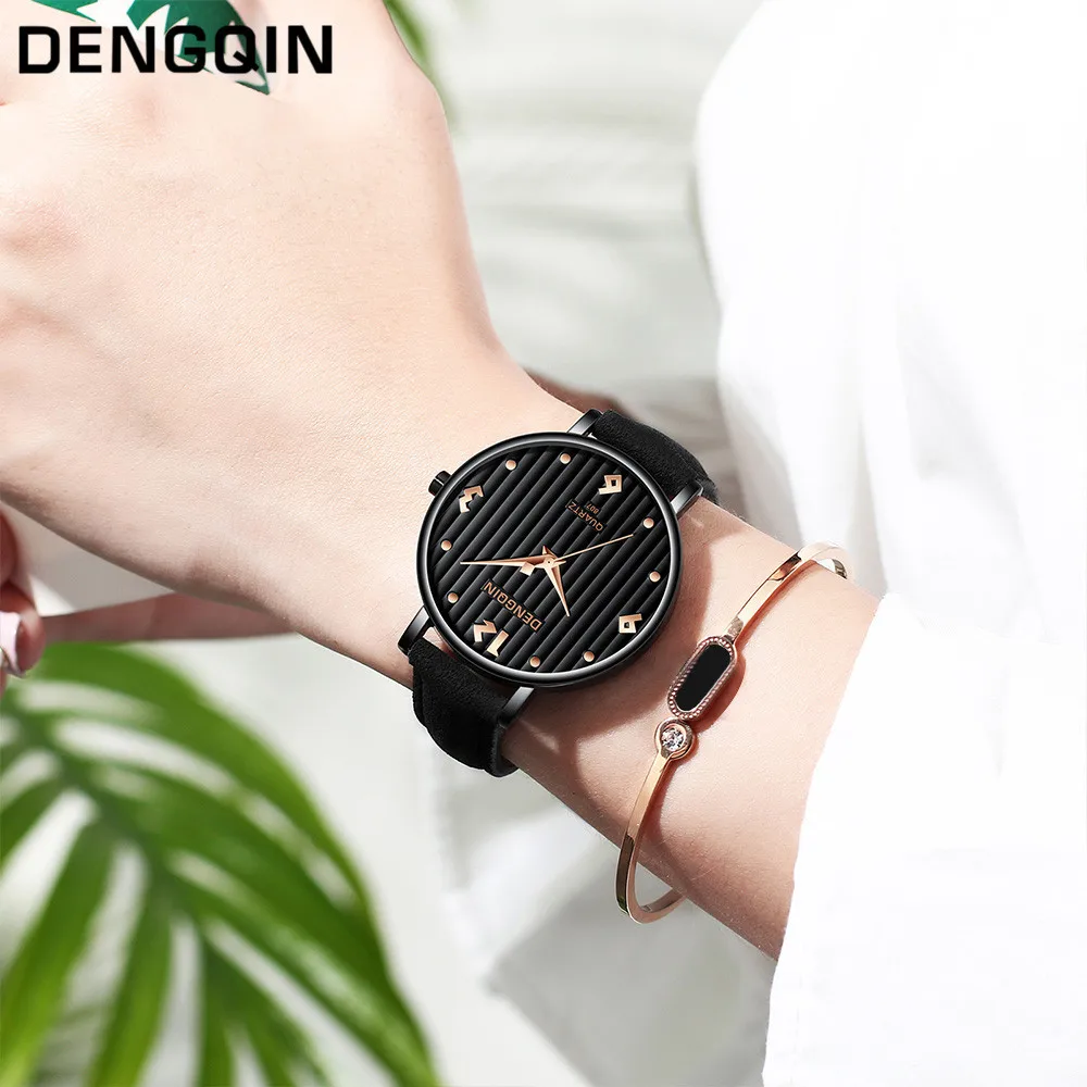DISU женские наручные часы Топ брендовые кожаные повседневные модные 2020