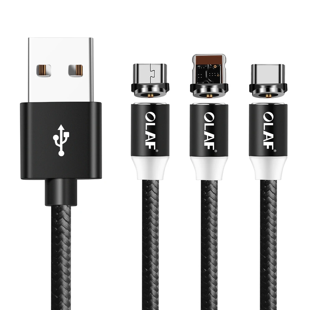 Магнитный кабель OLAF Micro usb type C адаптер для быстрой зарядки Microusb type-C магнитное зарядное устройство USB C для iphone huawei samsung xiaomi