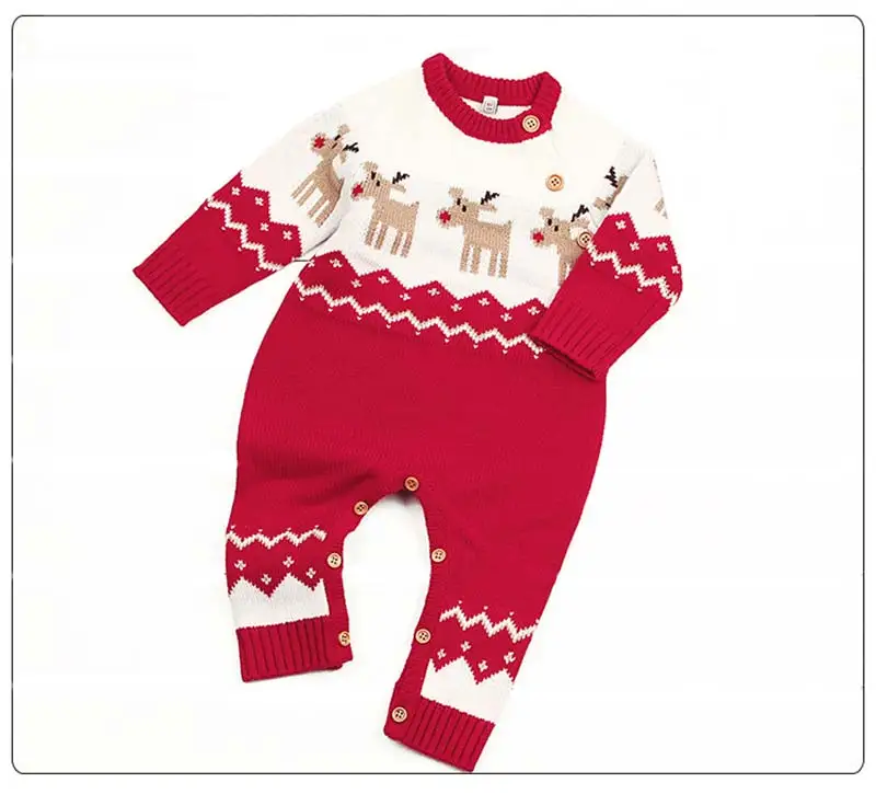 Winter Overalls for Children Baby Boy Girl Christmas Costume Newborn Cartoon Deer Romper Baby Jumpsuits Casual Festival Clothes (7)