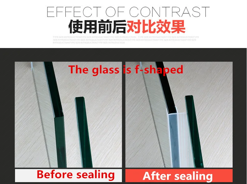 1M Shower Bath Screen Glass Door Silicone Rubber Window Seal Strip h Shape Gap Curved Flat Clear 6 to 12 mm Weatherstrip (9)