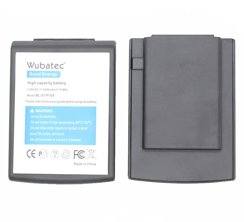 Wubatec 1x8200mAh G4 BL 51YF Расширенная батарея + ТПУ чехол для LG H818 VS999 VS986 US991 F500 F500S F500K F500L H810