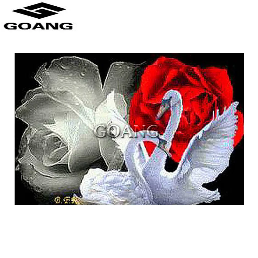 

diamond mosaic diamond painting swan Handicraft Needlework cross stitch home decor 5d diy diamond embroidery