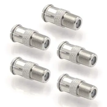 

LBSC 5-Pack F Type RG6 Male to Female Quick Coax Coaxial Cable Connector Adapter