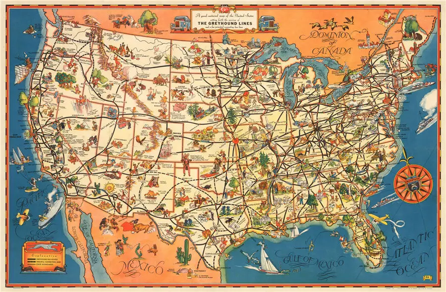 A Good-Natured map of the United States