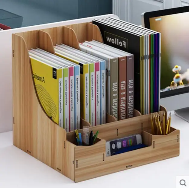 

Office desk storage rack provincial space document rack office supplies desktop folder storage box office storage rack