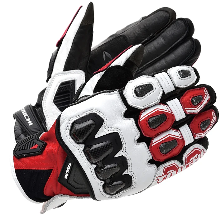 

Shipping free Racing taichi 422 genuine leather gloves titanium gloves driving motorcycle Moto GP gloves